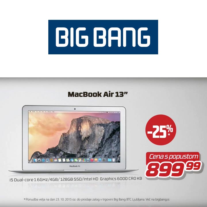 Big Bang - TV oglas - animirani telop - Apple MacBook Air