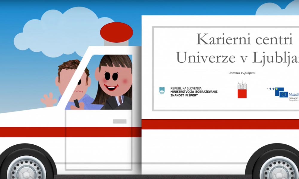 Animirana predstavitev Kariernih centrov Univerze v Ljubljani
